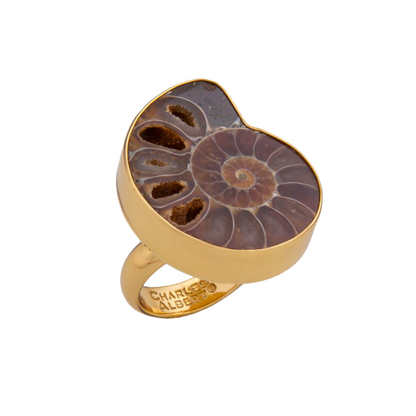 charles albert Alchemia Ammonite Adjustable Ring Alchemia Rings