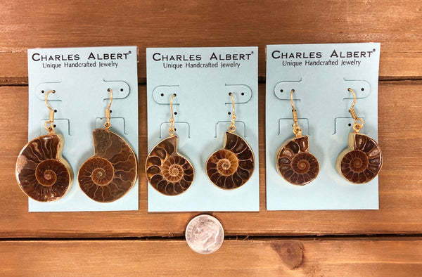 Charles Albert Alchemia Ammonite Earrings Alchemia Earrings