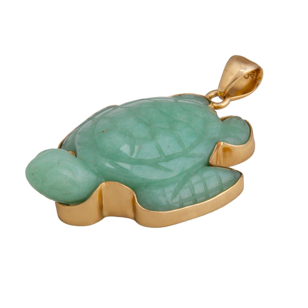 Charles Albert Alchemia Aventurine Sea Turtle Pendant Alchemia Pendants