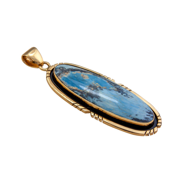 Charles Albert Alchemia Aztec Lapis Oval Pendant With Detailed Edge Alchemia Pendants