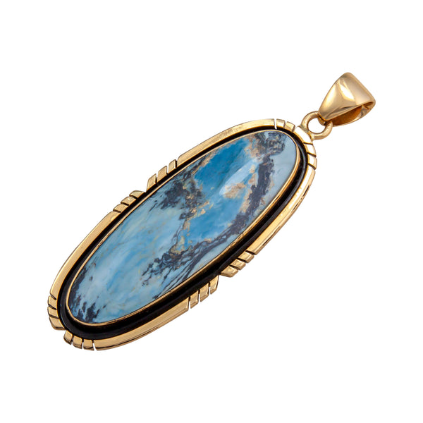 Charles Albert Alchemia Aztec Lapis Oval Pendant With Detailed Edge Alchemia Pendants