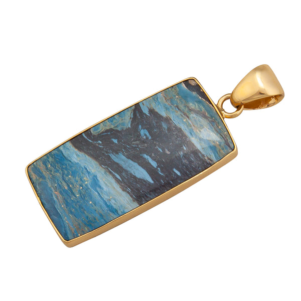 Charles Albert Alchemia Aztec Lapis Rectangle Pendant Alchemia Pendants