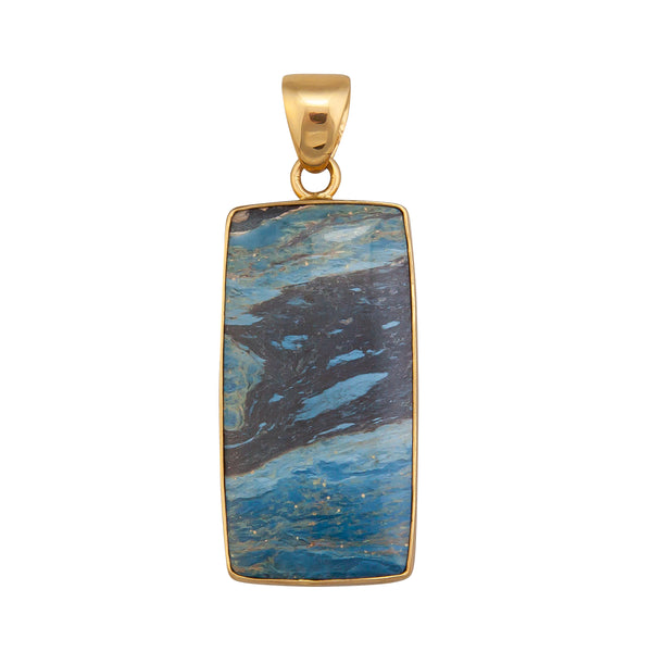 charles albert Alchemia Aztec Lapis Rectangle Pendant Alchemia Pendants