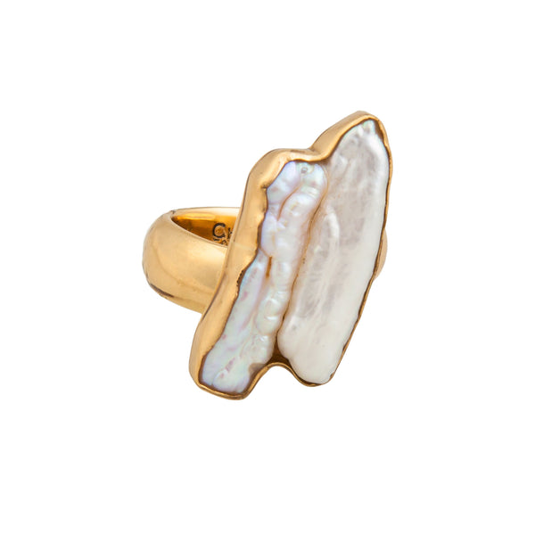 charles albert Alchemia Biwa Pearl Adjustable Ring Alchemia Rings