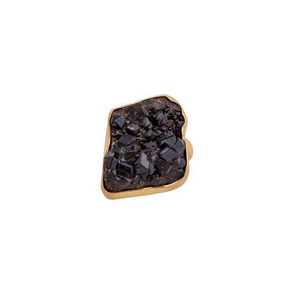 Charles Albert Alchemia Black Andradite Garnet Adjustable Ring Alchemia Rings