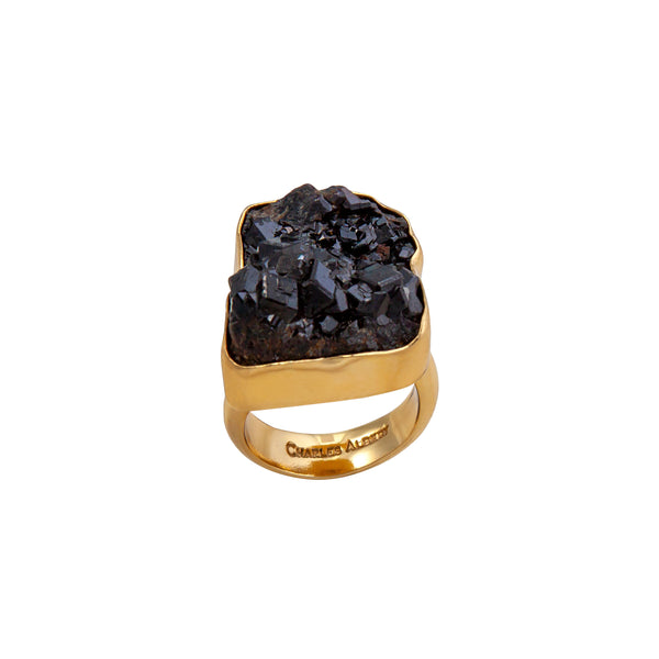 Charles Albert Alchemia Black Andradite Garnet Adjustable Ring Alchemia Rings