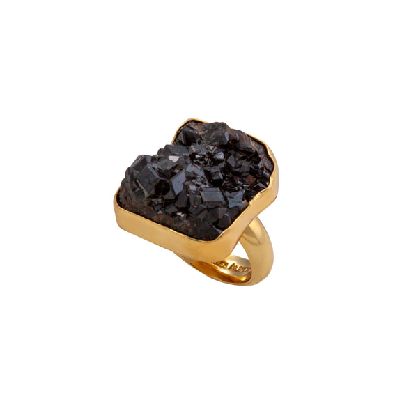 charles albert Alchemia Black Andradite Garnet Adjustable Ring Alchemia Rings