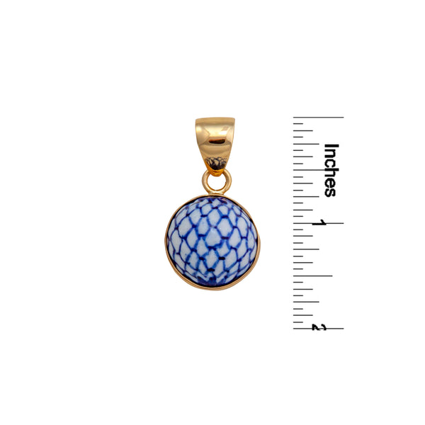 Charles Albert Alchemia Blu Mermaid Ceramic Pendant Alchemia Pendants