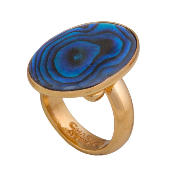 Charles Albert Alchemia Blue Abalone Adjustable Ring Alchemia Rings