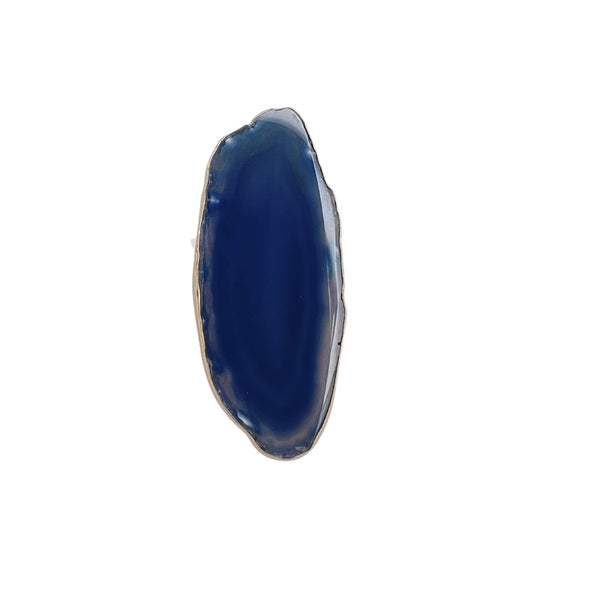 charles albert Alchemia Blue Agate Slice Adjustable Ring 30% Off - Discontinued Items