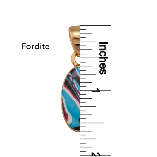 Charles Albert Alchemia Blue Fordite Oval Pendant Alchemia Pendants