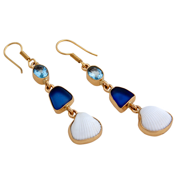 Charles Albert Alchemia Blue Ocean Breeze Drop Earrings Alchemia Earrings