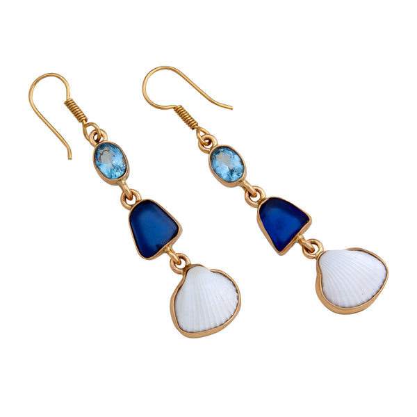 Charles Albert Alchemia Blue Ocean Breeze Drop Earrings Alchemia Earrings