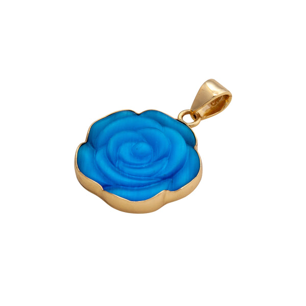 Charles Albert Alchemia Blue Rose Fiber Optic Pendant Alchemia Pendants