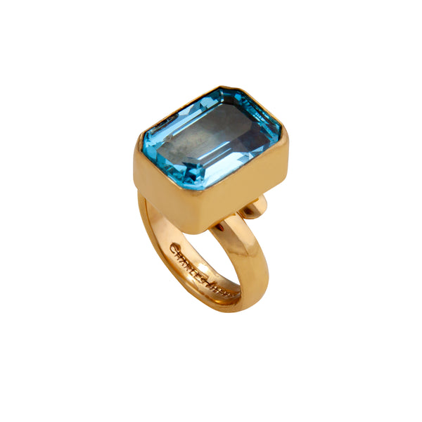 Charles Albert Alchemia Blue Topaz Adjustable Ring Alchemia Rings