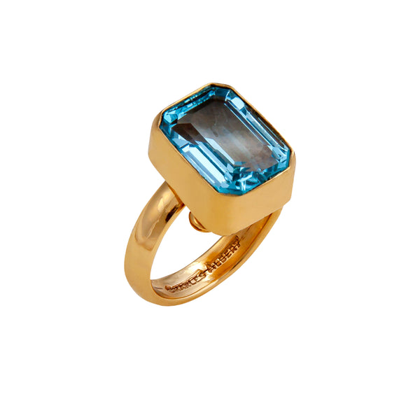 Charles Albert Alchemia Blue Topaz Adjustable Ring Alchemia Rings