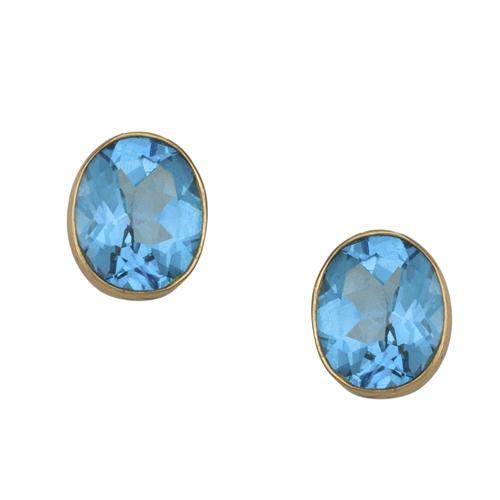 Charles Albert Alchemia Blue Topaz Post Earrings Alchemia Earrings