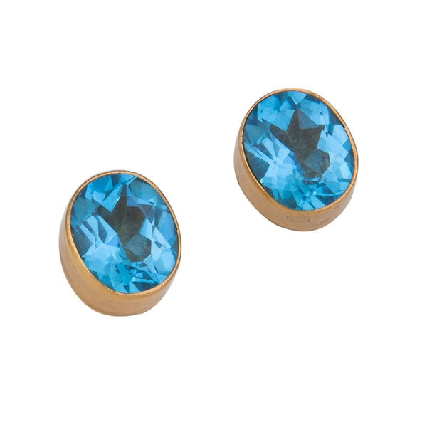 charles albert Alchemia Blue Topaz Post Earrings Alchemia Earrings