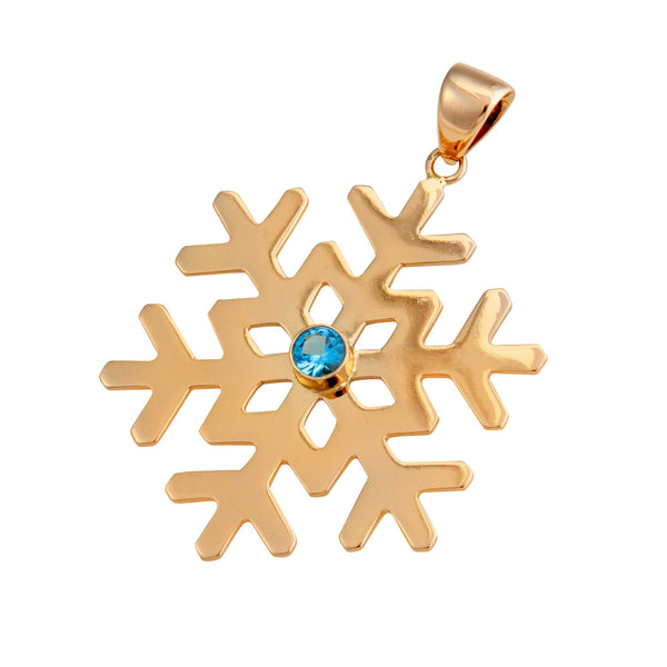 Charles Albert Alchemia Blue Topaz Snowflake Pendant Alchemia Pendants