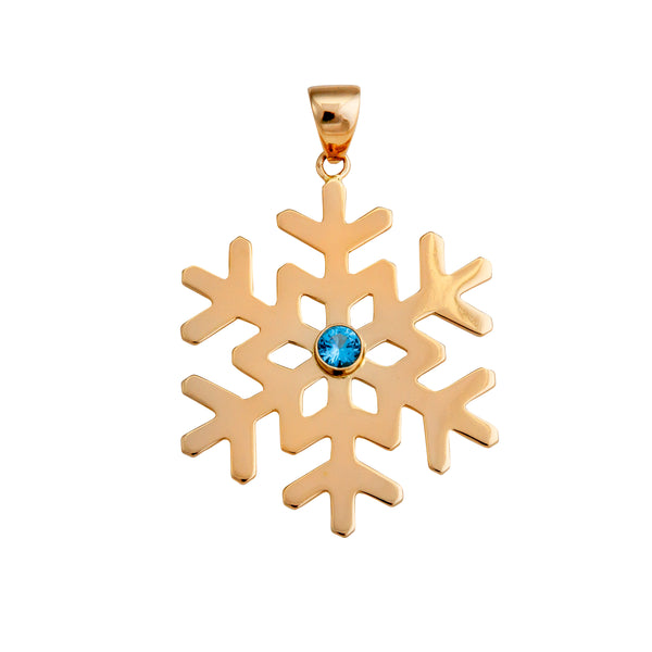 charles albert Alchemia Blue Topaz Snowflake Pendant Alchemia Pendants