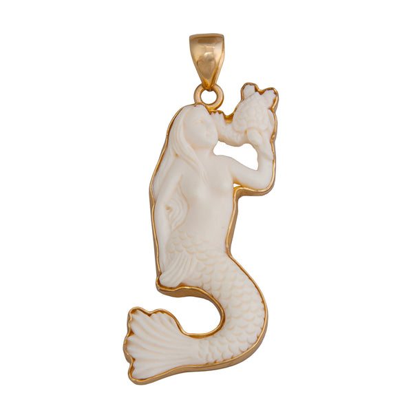 Charles Albert Alchemia Bone Mermaid Pendant Alchemia Pendants