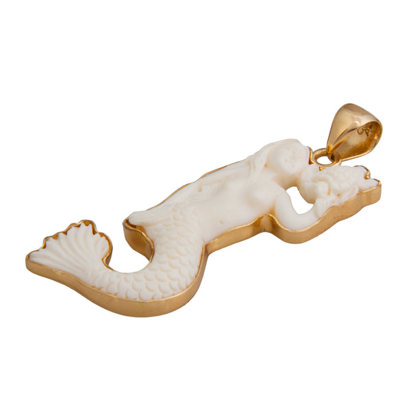 Charles Albert Alchemia Bone Mermaid Pendant Alchemia Pendants
