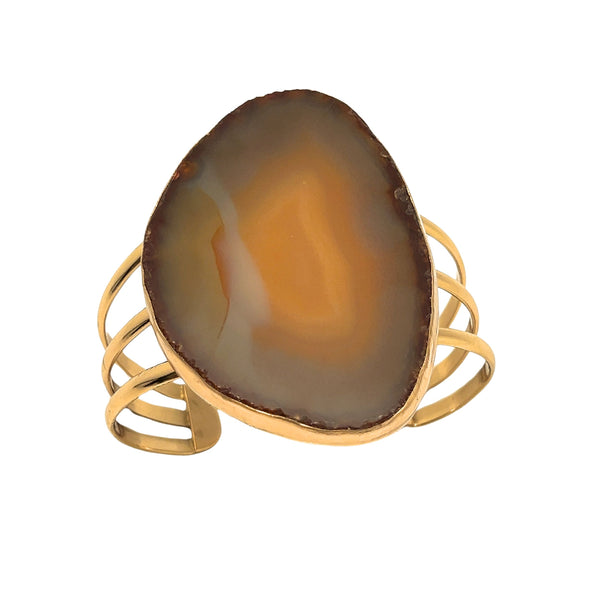 charles albert Alchemia Brown/Nude Agate Slice Multi-Band Cuff 45% Off - Discontinued Items