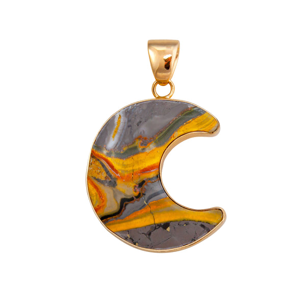 Charles Albert Alchemia Bumblebee Jasper Moon Pendant Alchemia Pendants
