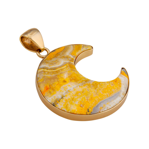 Charles Albert Alchemia Bumblebee Jasper Moon Pendant Alchemia Pendants