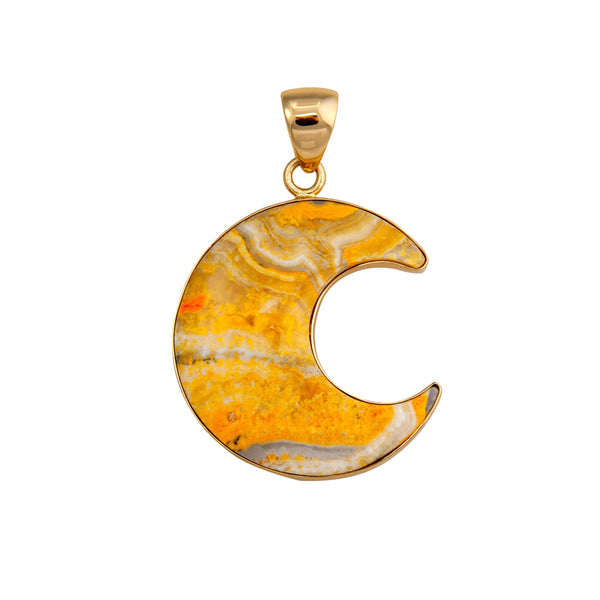charles albert Alchemia Bumblebee Jasper Moon Pendant Alchemia Pendants