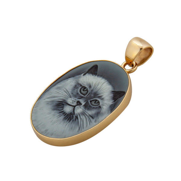 Charles Albert Alchemia Cameo Cat Pendant Alchemia Pendants