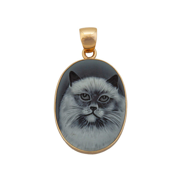 charles albert Alchemia Cameo Cat Pendant Alchemia Pendants