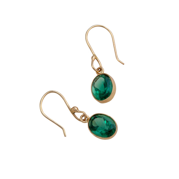Charles Albert Alchemia Chrome Dioptase Drop Earrings Alchemia Earrings