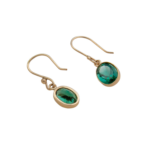 Charles Albert Alchemia Chrome Dioptase Drop Earrings Alchemia Earrings