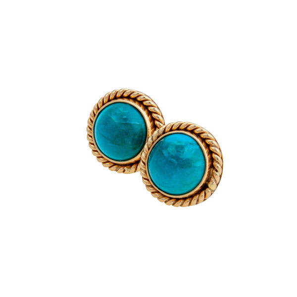 Charles Albert Alchemia Chrysocolla Post Earrings Alchemia Earrings