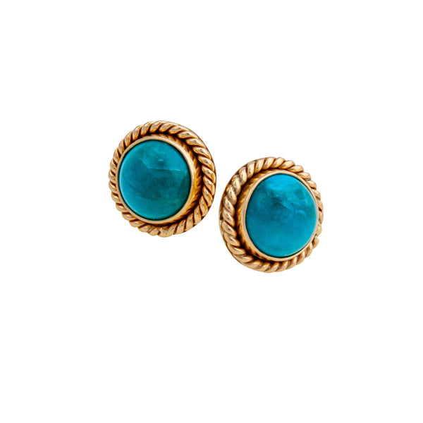 Charles Albert Alchemia Chrysocolla Post Earrings Alchemia Earrings
