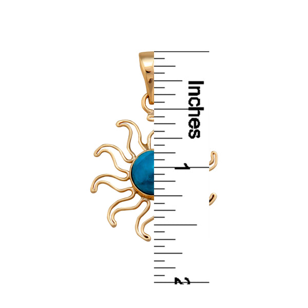 Charles Albert Alchemia Chrysocolla Sun Pendant Alchemia Pendants