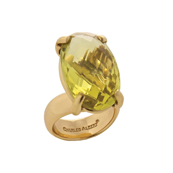 charles albert Alchemia Citrine Prong Set Adjustable Ring Alchemia Rings