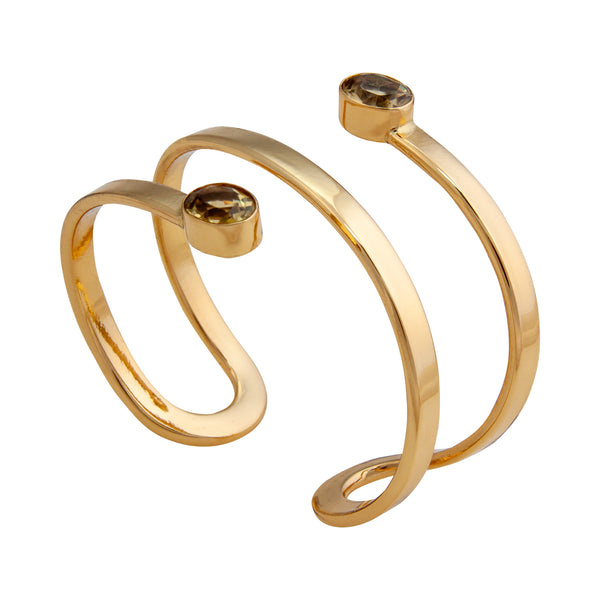 Charles Albert Alchemia Citrine Wrap Cuff Alchemia Bracelets + Cuffs