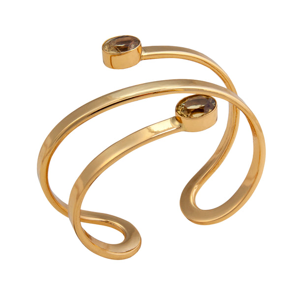 Charles Albert Alchemia Citrine Wrap Cuff Alchemia Bracelets + Cuffs