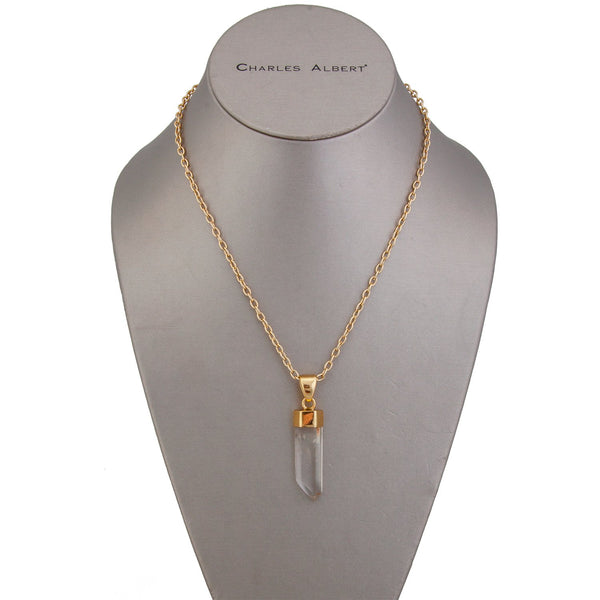 Charles Albert Alchemia Clear Quartz Point Pendant Alchemia Pendants