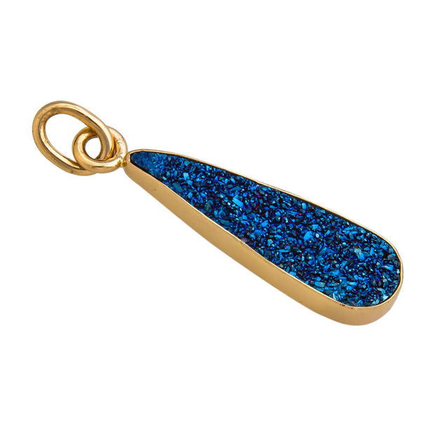 Charles Albert Alchemia Cobalt Blue Druzy Teardrop Pendant Alchemia Pendants