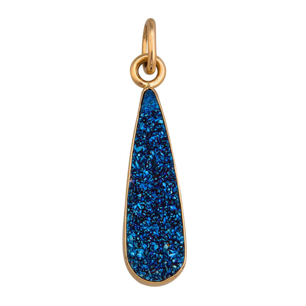 charles albert Alchemia Cobalt Blue Druzy Teardrop Pendant Alchemia Pendants