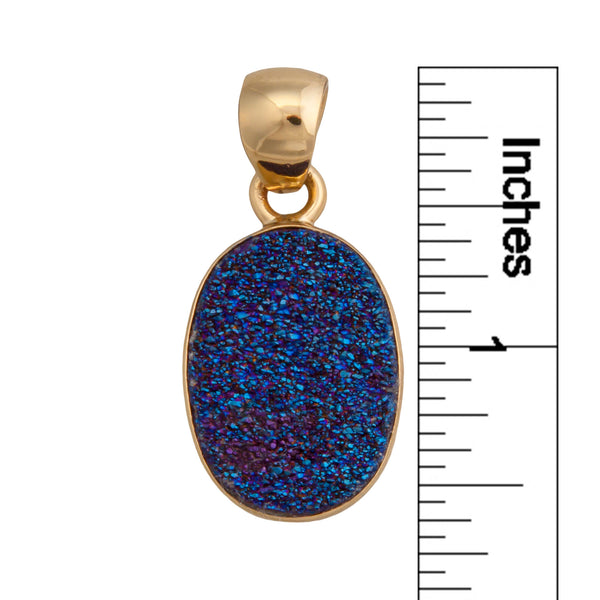 Charles Albert Alchemia Cobalt Druzy Pendant Alchemia Pendants
