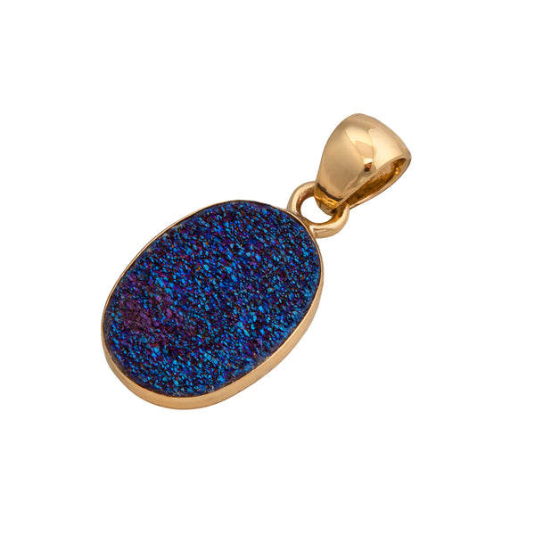 charles albert Alchemia Cobalt Druzy Pendant Alchemia Pendants