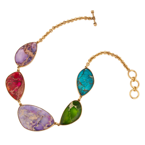 Charles Albert Alchemia Color-Enhanced Multi-Jasper Necklace 30% Off - Discontinued Items