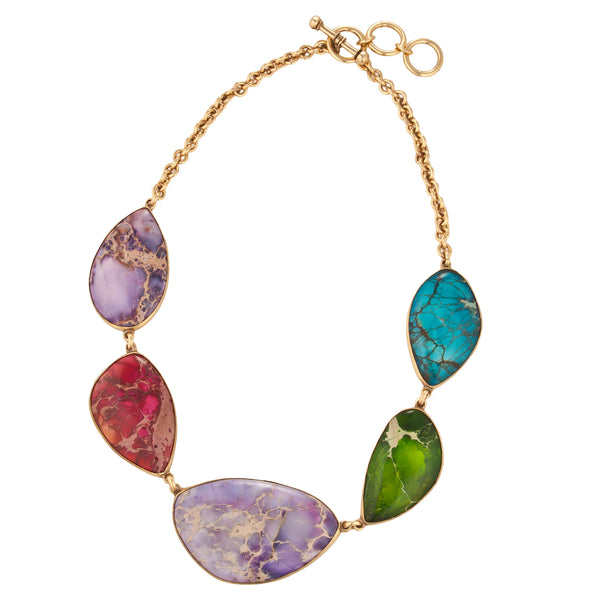 charles albert Alchemia Color-Enhanced Multi-Jasper Necklace 30% Off - Discontinued Items