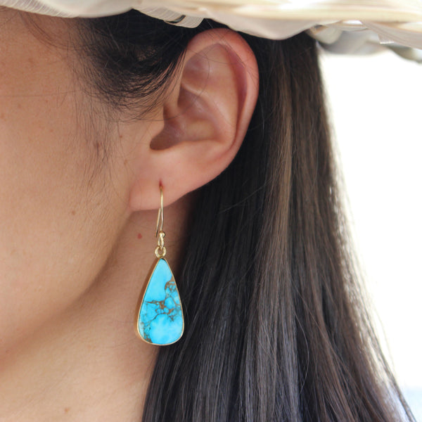 Charles Albert Alchemia Copper Infused Turquoise Drop Earrings Alchemia Earrings