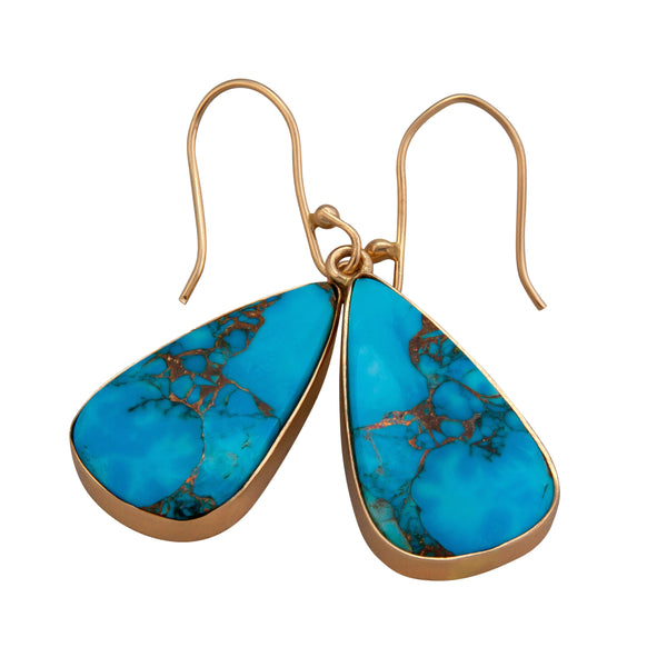 Charles Albert Alchemia Copper Infused Turquoise Drop Earrings Alchemia Earrings