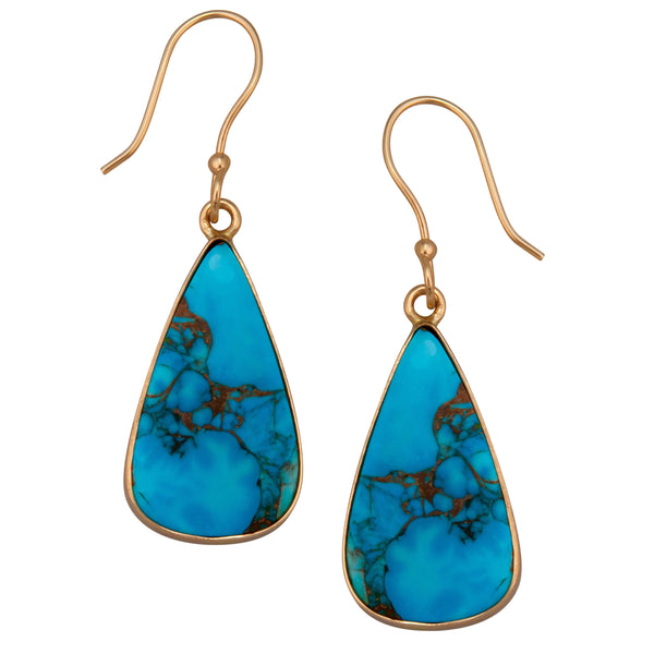 charles albert Alchemia Copper Infused Turquoise Drop Earrings Alchemia Earrings
